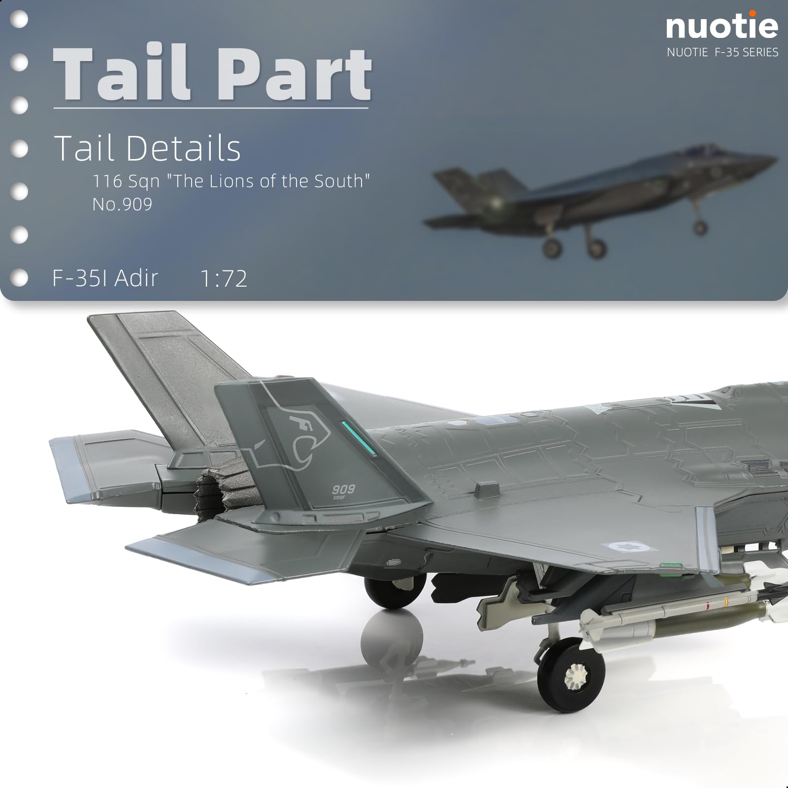 Amazon.co.jp: NUOTIE 1/72スケール F-35I イスラエル空軍 ステルス